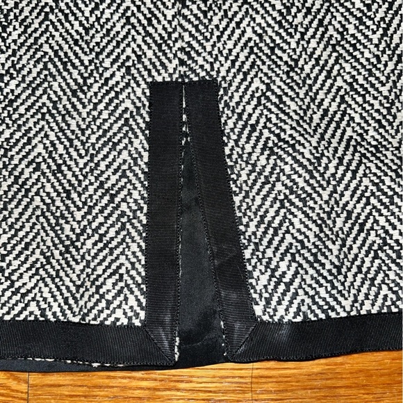 Talbots dress size 4 small pure silk classy career wear black herringbone fall - Picture 9 of 9